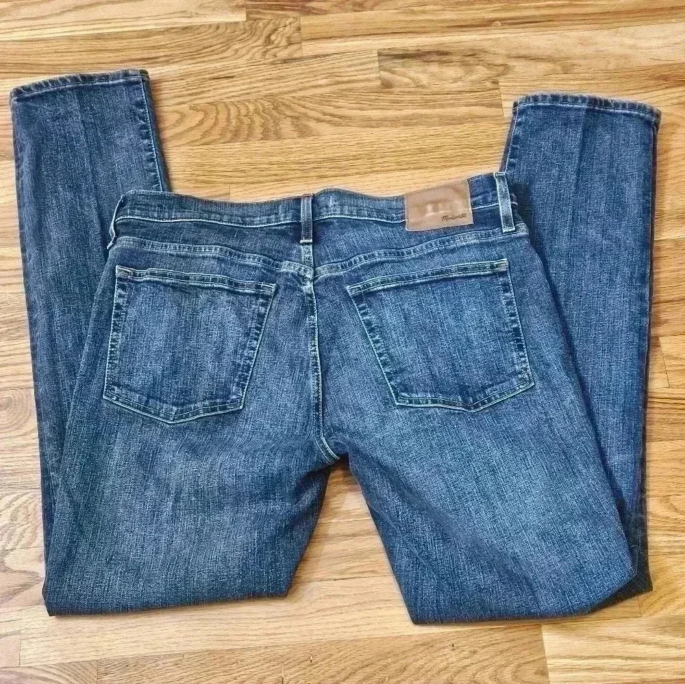 Madewell Mens Skinny Wellmoor Wash Denim Blue Jeans Style J9513 Size 36W X 32L